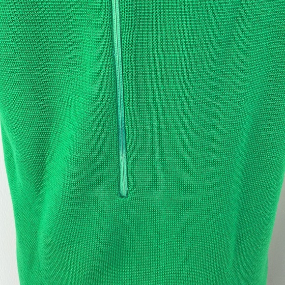 Vintage 60s 70s Kelly Green Knit Dress ☘️🍀 - Picture 5 of 6